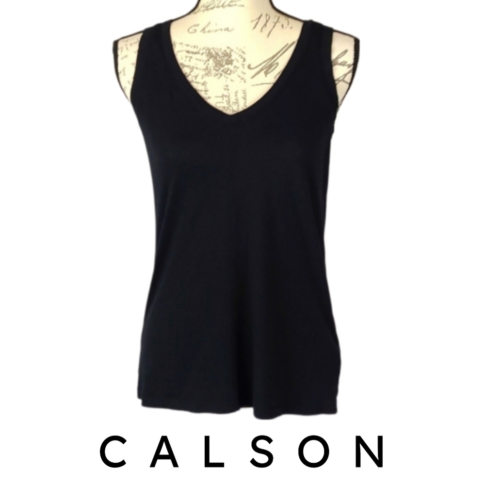 Cotton Modal Soft Tank Top in Black, XS
